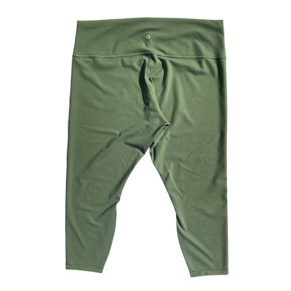 Lululemon Wunder Train Leggings High Rise Tight 25" Green Twill Size 20 - Picture 5 of 11